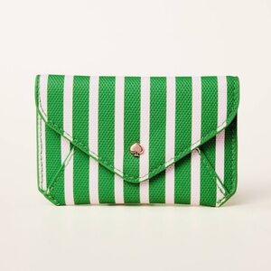 kate spade new york x Target Stripe Envelope Card Case - Green/White